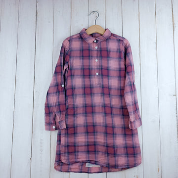 Blusa L.O.G.G T5-6 Cuadros Rosa claro y oscuro, negro. Estilo Camisero.