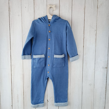 Enterito Carter´s 12 Meses. Azul. Forrado. Con gorro