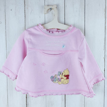 Vestido Pooh Talla 6-9 meses Rosado. Osito Pooh