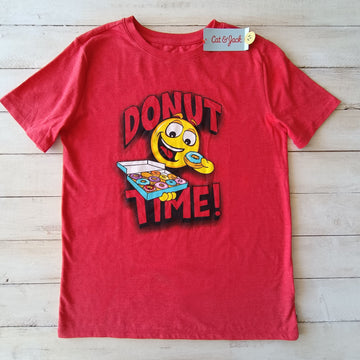 NUEVA Polera Cat & Jack T6/7 Roja Donuts