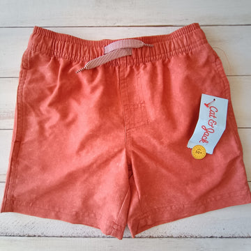 Traje de baño Cat&Jack NUEVO T6/7 Naranjo Bolsillos laterales