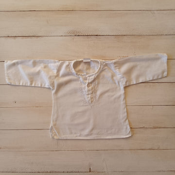 Blusa Happy 0M Blanca. Botones parte delantera