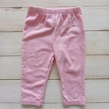 Calza Calvin Klein 3-6M Rosado logo en pierna