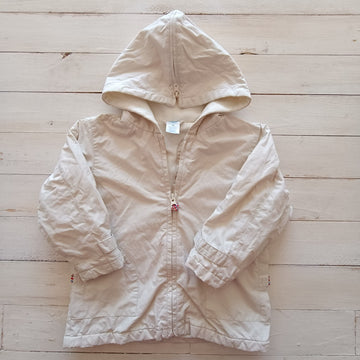 Chaqueta Old Navy T4 Blanca. Interior Micropolar. Gorro