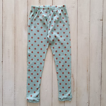 NUEVO Pantalón de Pijama Carter's T5 Verde agua / Flores burdeo.