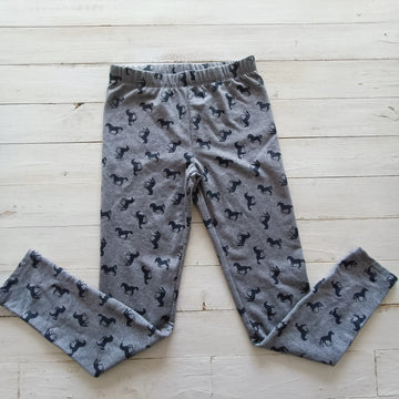 NUEVO Calza Yigga T12 gris / caballos