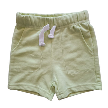NUEVO Short All Basics 12M Verde limón. Bolsillos.