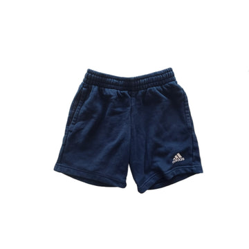 Short Adidas Talla 6 Azul. Logo blanco.