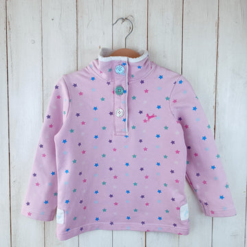 Polerón Little Joules T3 Rosado. Estrellas de Colores