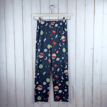 NUEVO Pantalón de Pijama Cat & Jack Talla 6-7 Negra. Planetas y Estrellas