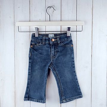 Jeans Place Talla 6-9 Meses. Mezclilla Azul