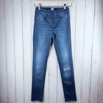 Jeans (Tipo calza) ELV Talla 14 Mezclilla Azul. Cintura elasticada