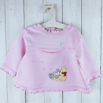 Vestido Pooh Talla 6-9 meses Rosado. Osito Pooh