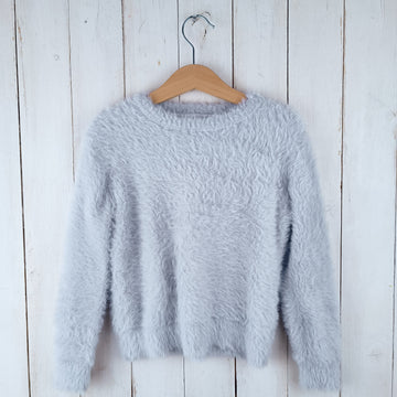 NUEVO Sweater Terranova Talla 4-5 Gris Claro.