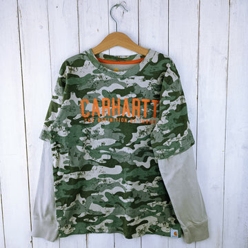 NUEVA Polera Carhartt Talla 8-10 Militar Verde