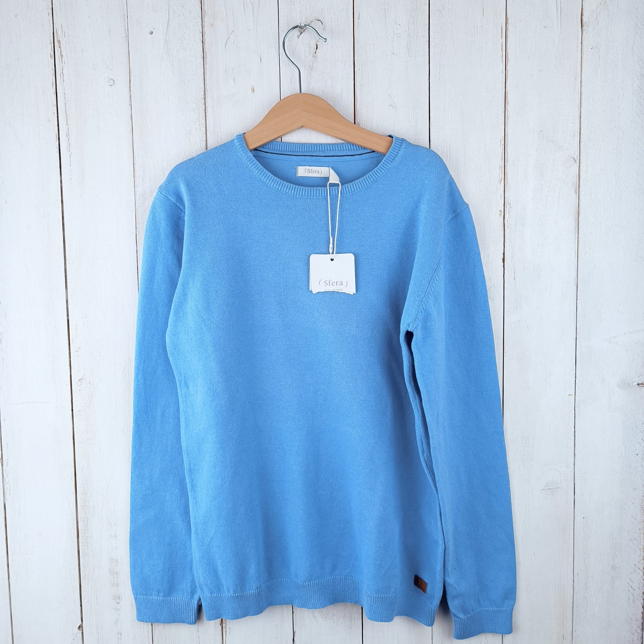 NUEVO Sweater Sfera Talla 9-10 Celeste