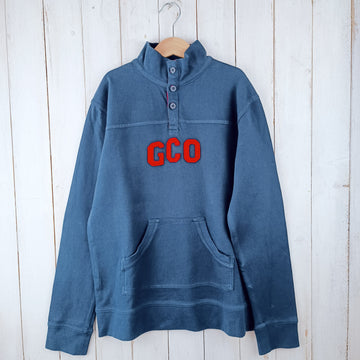 NUEVO Polerón Gocco Talla 14 Azul. Letras Rojas