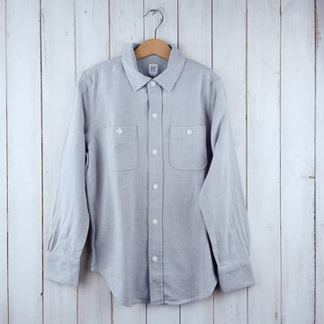 Camisa Gap Talla 10 Gris Claro