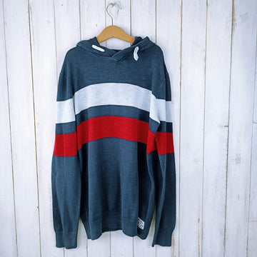 Sweater H&M Talla 12-14 Rayas horizontales Azul, blancas y rojas