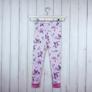 Pantalón pijama Laura Ashley T5 Rosada. Unicornios y conejos