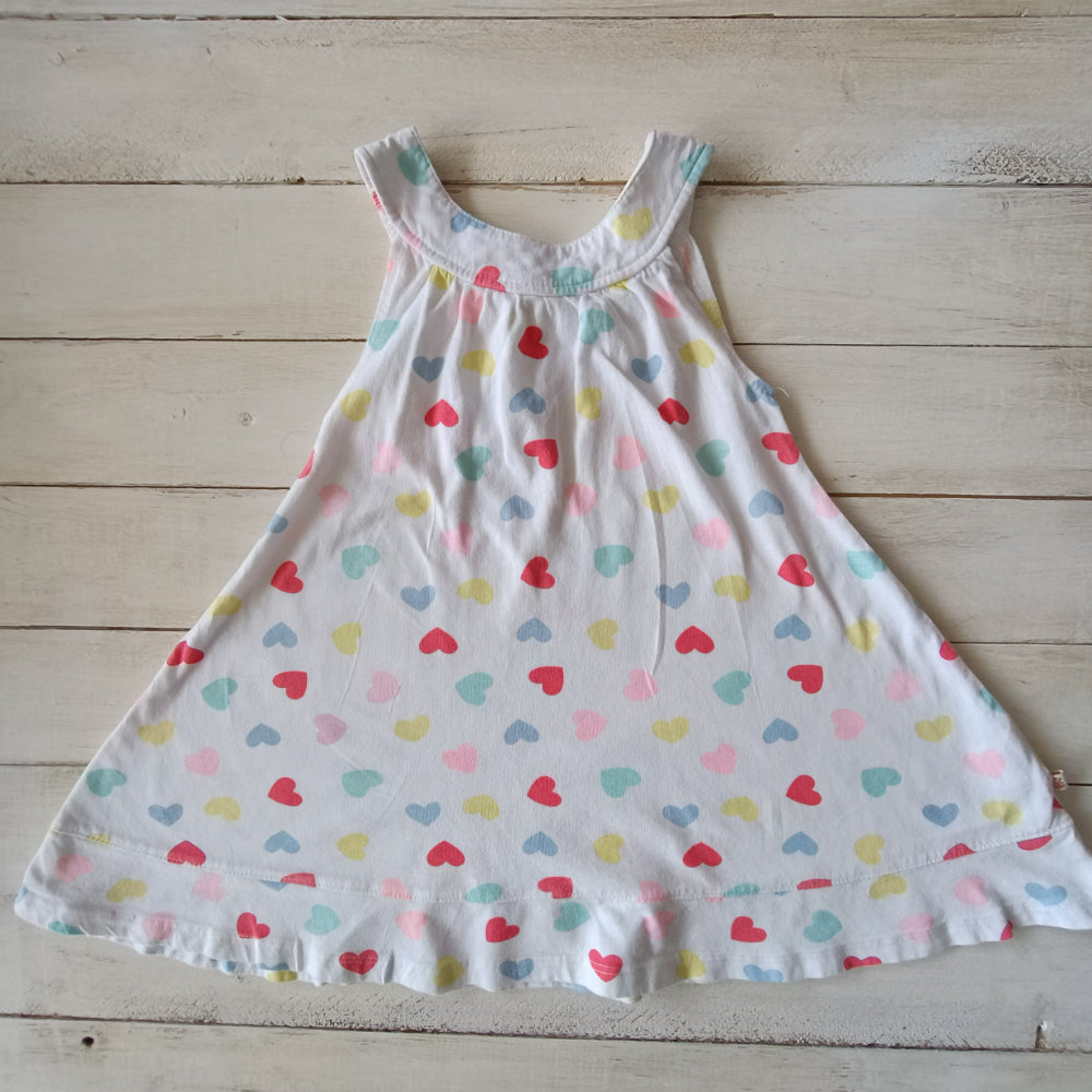 Vestido Harvest T3 Blanco Corazones