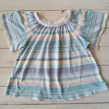 Polera Old Navy Niña T3 Rayada Colores C/M