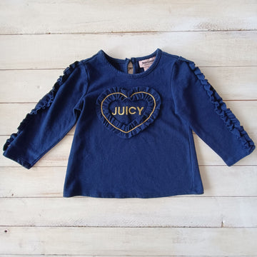 Polerón Juicy Niña T2 Azul Corazón