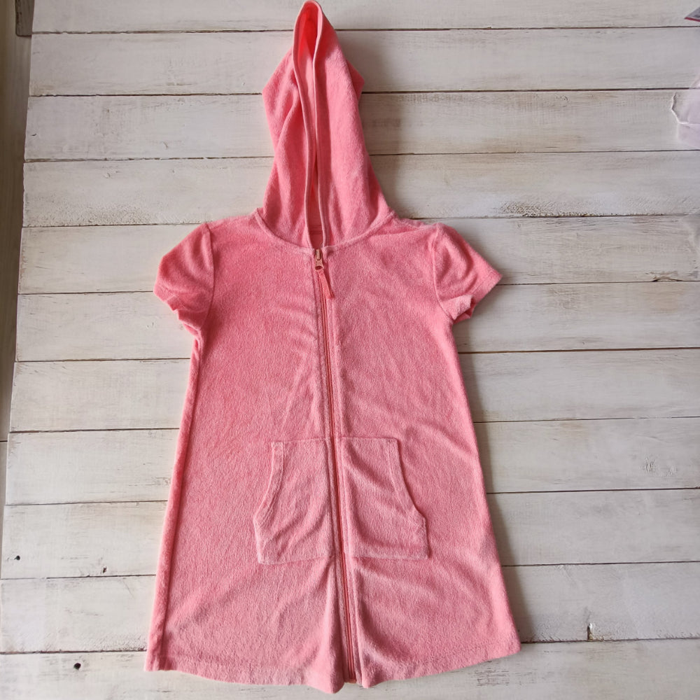 Polerón Wonder Nation Niña T4 Rosado Toalla Gorro M/C