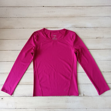 Polera deportiva Danskin NUEVA T7/8 Fucsia M/L