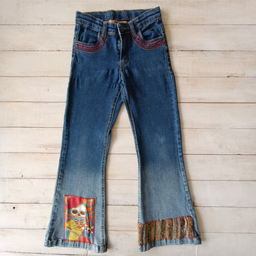 Jeans Colloky T8 Pata Elefante Estilo Hippie