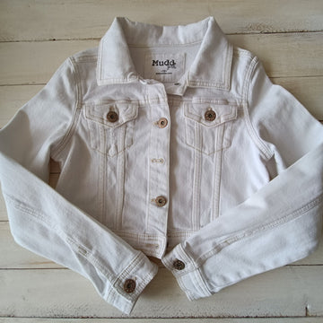 Chaqueta mezclilla Mudd T12 Blanca Corta