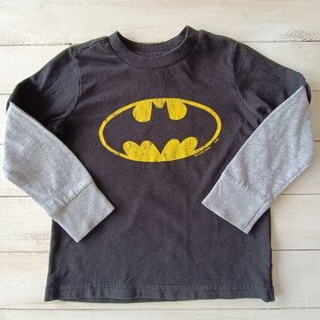 Polera Old Navy Batman Negra Mangas Grises