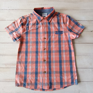 Camisa Collloky Cuadrillé Naranja /  Azul M/C