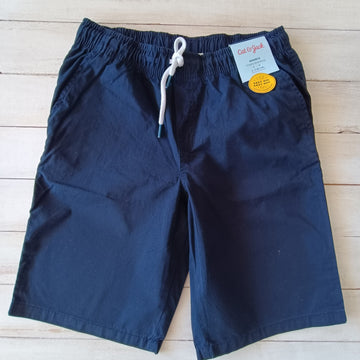 NUEVO Short Deportivo Cat & Jack Talla 12-14 Azul Marino Cordón Blanco