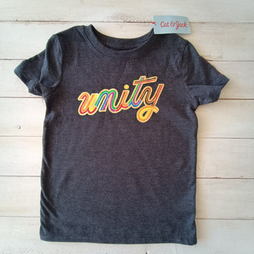 NUEVA Polera Cat & Jack Talla 4 Gris. Unity