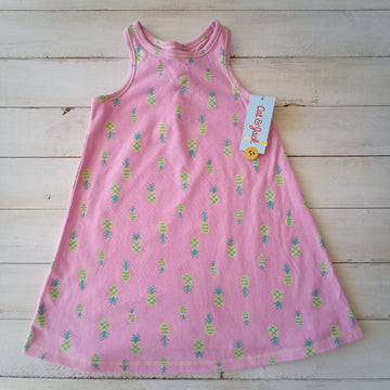 NUEVO Vestido Cat & Jack Talla 18M Rosado Piñas