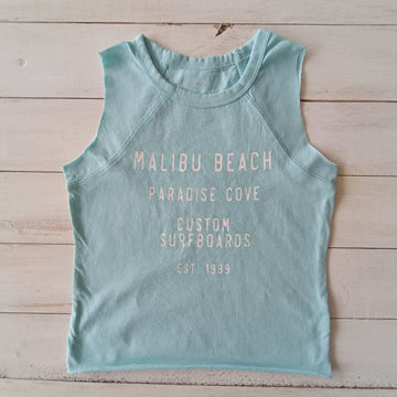 NUEVA Polera Grayson Talla 3. Celeste. Malibu Beach.