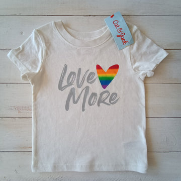 NUEVA Polera Cat & Jack Talla 12M Blanca. Love mora.