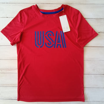 NUEVA Polera All In Motion Talla 8-10 Roja. USA. Deportiva