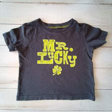 Polera Jumping Beans Talla 12M Gris. Mr Lucky.