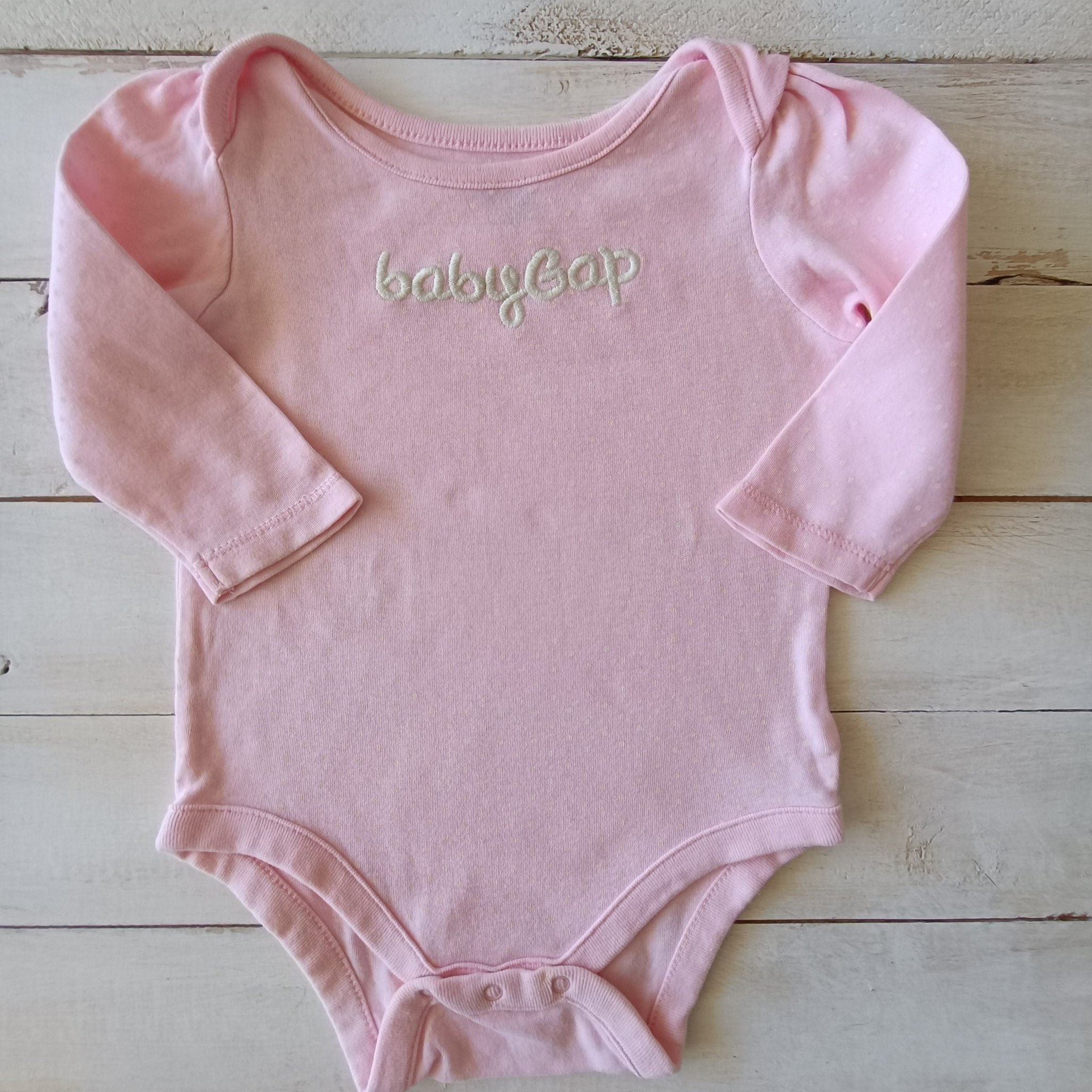 Body Gap 3-6M Rosado, lunares blancos. M/L