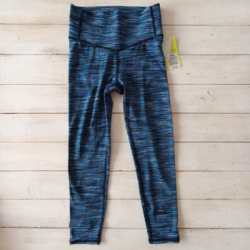 NUEVA Calza All in Motion Talla 4-5 Azul rayas colores. Pretina reforzada