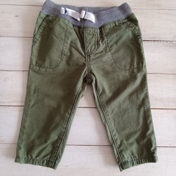 Pantalón Carter´s 9M Verde pretina gris