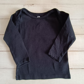 Polera H&M 12-18M Negra