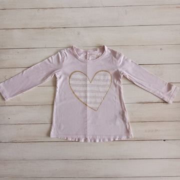 Polera Yamp Talla 3 Rosado. Corazón