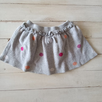 Falda  Genuine Kids  18-24 M Gris claro. Lunares de colores