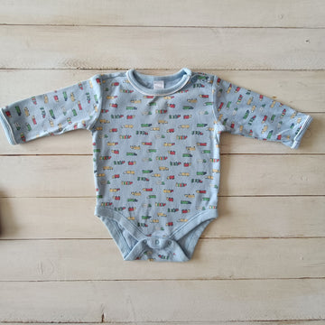 Body Gap 3-6M Celeste estampado camiones