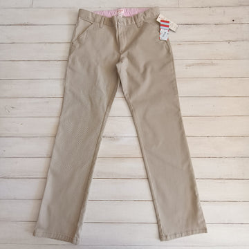 Pantalón Cat & Jack NUEVO T16 Beige. Cintura ajustable. Gabardina