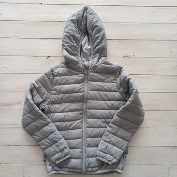 Parka Alive Talla 9 Gris claro. Simil Pluma