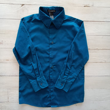 Camisa George T8 Azul petroleo